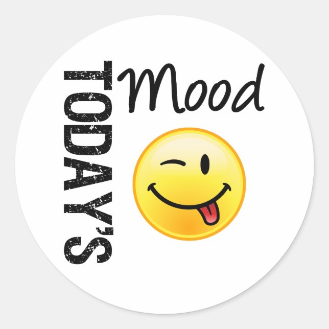 Adesivo O Emoticon do Humor de Hoje (Frente)