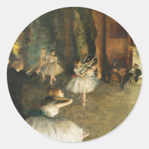 Adesivo O ensaio do Balé no palco, Degas Art