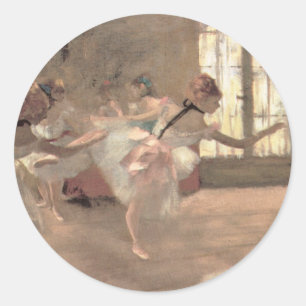 Adesivo O Ensaio por Edgar Degas, Arte de Balé Antigo