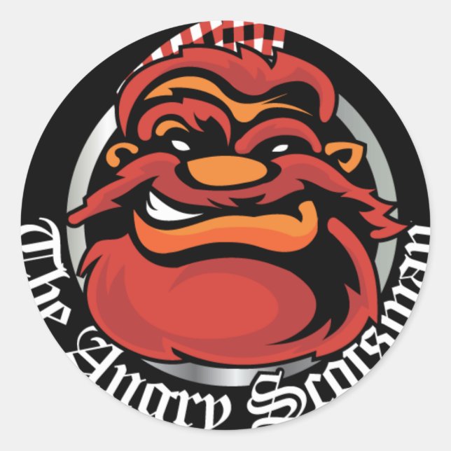 Adesivo O Escoceso Irritado (Frente)