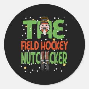 Adesivo O Esmagador de Campo de Hockey Natal Divertido Pij