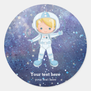 Adesivo O espaço do menino do astronauta