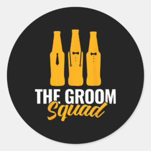 Adesivo O Esquadrão Do Groom Sungles Casou Com O Gro Do Pa