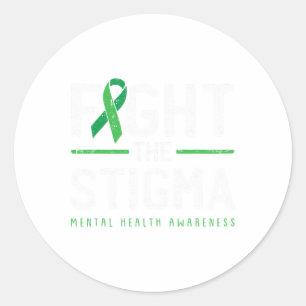 Adesivo O estigma saúde mental Sensibilização para a saúde