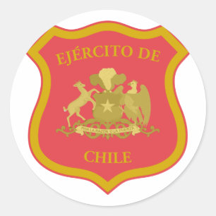 Adesivo o exército chileno, o Chile
