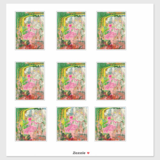 Adesivo O Falador - Caos do Balé Neon (Folha)