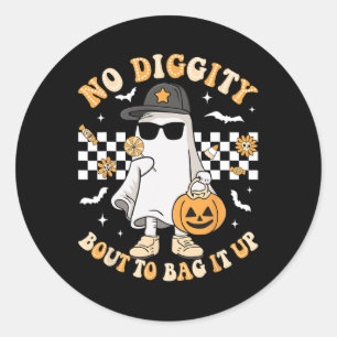 Adesivo O Fantasma Do Halloween Não Tem Dígidade De Ir Par