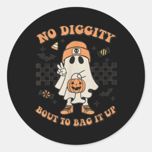 Adesivo O Fantasma do Halloween Sem Diggalidade, Sem Bater