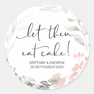 Adesivo O Favor Do Casamento De Bolo Que Eles Comam A Caix