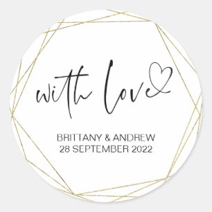 Adesivo O Favor Do Casamento Trate Bag Jam Com Amor Obriga