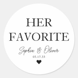 Adesivo O FAVORITO Bar de Dessert Candy Heart Wedding Favo