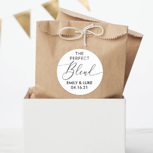 Adesivo O favorito perfeito para casamento preto e branco