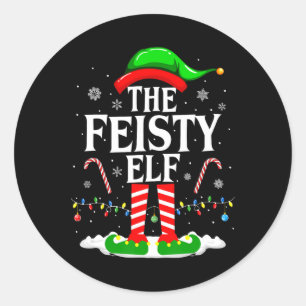 Adesivo O Feiste Elf Xmas Engraçado Grupo Familiar Compatí