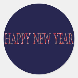 Adesivo o feliz ano novo