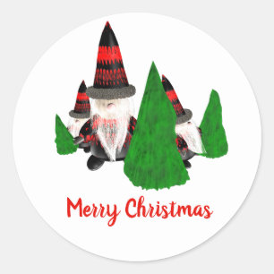 Adesivo O Feliz Natal, anões engraçados personaliza