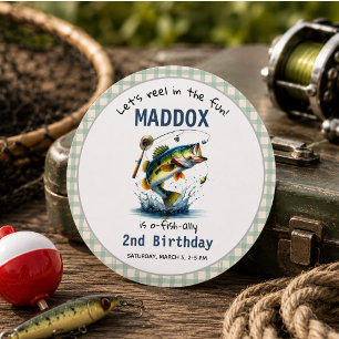Adesivo O-Fish-Ally Dois segundos aniversários De Pesca