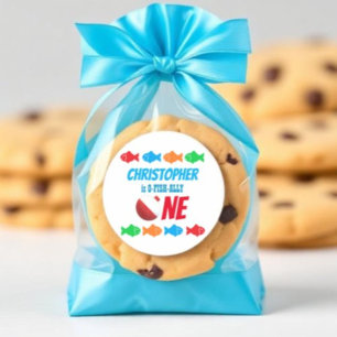 Adesivo O-Fish-Ally Um primeiro aniversario De Pesca