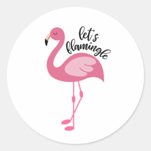 Adesivo O flamingo, deixou-nos Flamingle