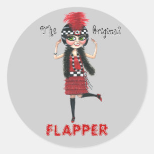 Adesivo O Flapper Original Roaring '20s Sticker Cute