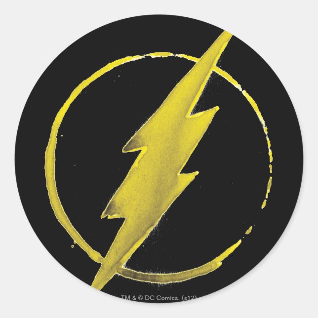 Adesivo O Flash | Emblema do tórax amarelo (Frente)