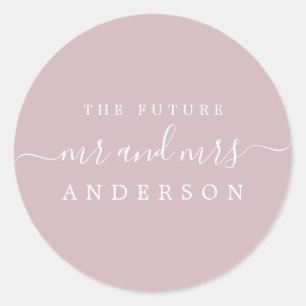 Adesivo O Futuro Chic Script Sr. Pastel Purple Wedding