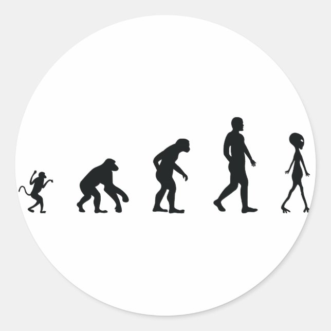 Adesivo O Futuro da Evolução Humana (Frente)