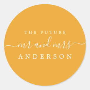 Adesivo O Futuro do Script Chic Sr. Mellow Yellow Wedding