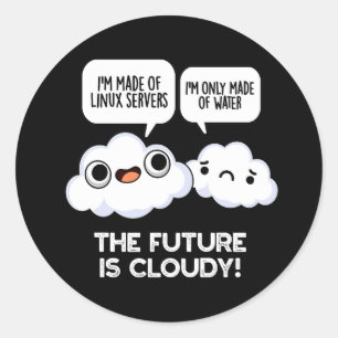 Adesivo O Futuro É Computador Climático Nublado Escuro BGa