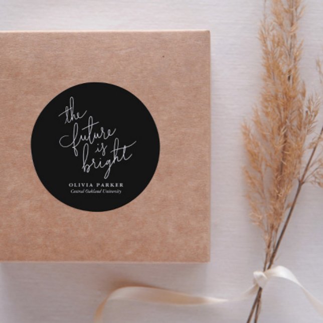 Adesivo O Futuro É Graduação De Citação Brilhante (Criador carregado)