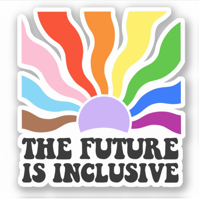 Adesivo O futuro é inclusivo (Frente)