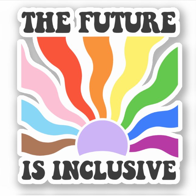 Adesivo O futuro é inclusivo (Frente)