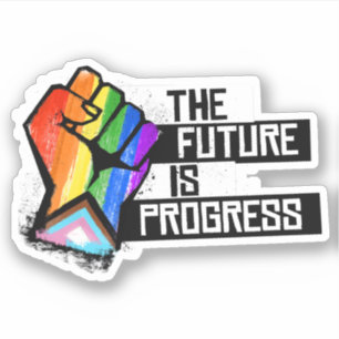 Adesivo O Futuro é o Pau do Orgulho do Progresso