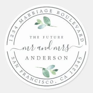 Adesivo O futuro Sr. Foliage Endereço de Regresso de Casa