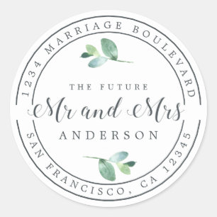 Adesivo O futuro Sr. Foliage Endereço de Regresso de Casa