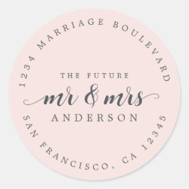 Adesivo O futuro Sr. Script Pastel - Endereço de Regresso 