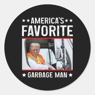 Adesivo O Garge Man Favorito Engraçado Trump Garge Tru