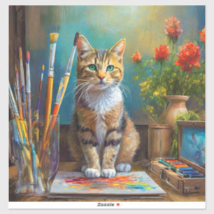 Adesivo O Gato Artístico