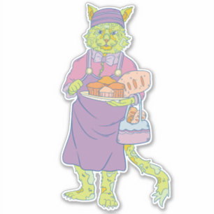 Adesivo O Gato de Padaria