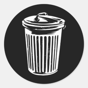 Adesivo O Gelado de Figurino do Dia das Bruxas Pode Trashc