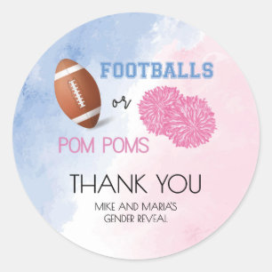 Adesivo O gênero das bolas de futebol ou da Pom Poms revel