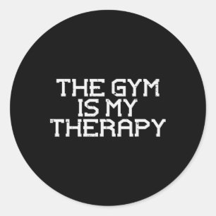 Adesivo O ginásio É O Meu Exercício De Terapia, Malhações