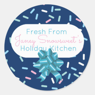 Adesivo O glacé doce borrifa o biscoito de Natal para