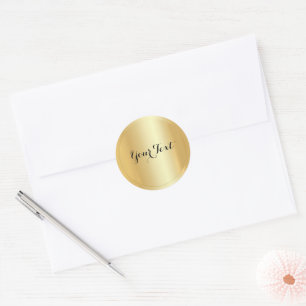 Adesivo O Glamor de Modelo de Texto Personalizado é Dourad