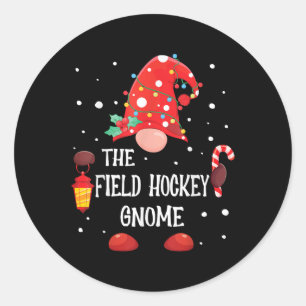 Adesivo O Gnome de Hóquei no Campo Correspondente ao Natal