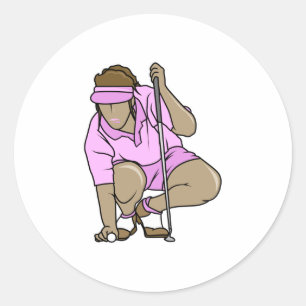 Adesivo O golfe das mulheres