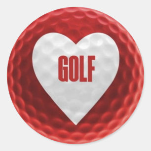 Adesivo O golfe faz o mundo ir circularmente