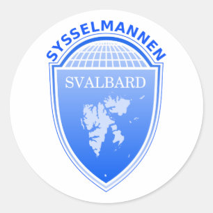 Adesivo o governador Svalbard, Noruega