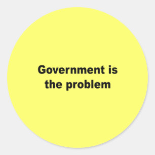 Adesivo O governo é o problema