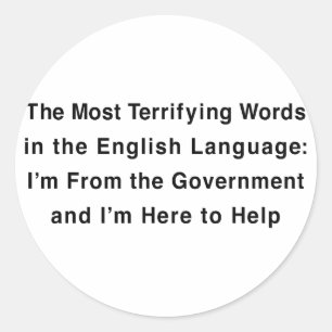 Adesivo O governo estarrecente