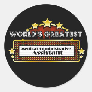 Adesivo O grande ajudante administrativo médico do mundo